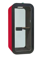 ACOUSTIC SPACE 100, akustický box 2200x1000x990 mm, červená/černá